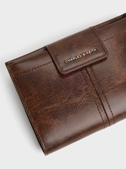 CHARLES & KEITH Trending | Noane Passport Holder - Distressed Coffee