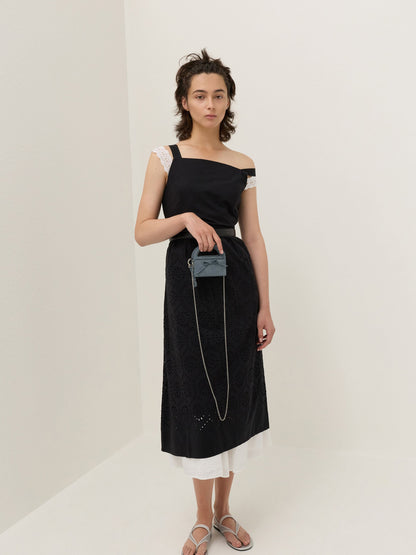 CHARLES & KEITH Popular | Reese Bow Top Handle Wristlet - Smoky Blue