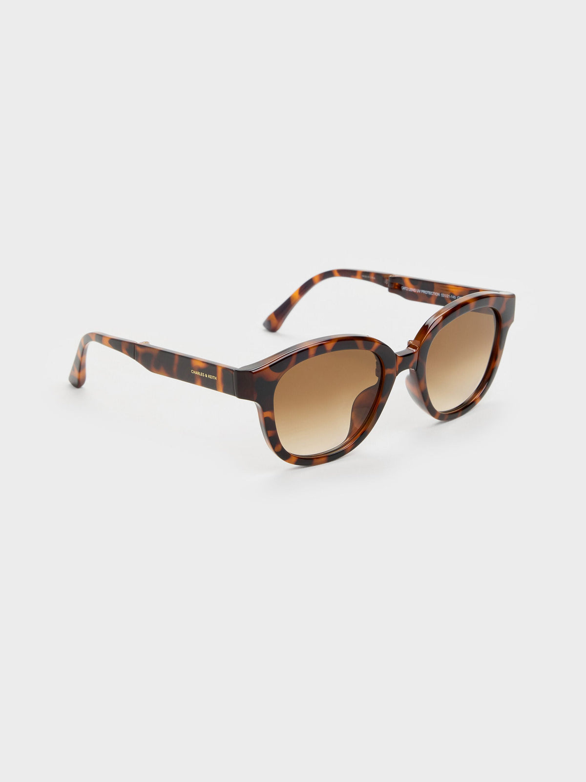 CHARLES & KEITH Sale | Brea Round Sunglasses - T. Shell