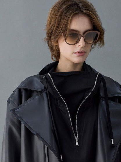 CHARLES & KEITH Great Value | Brea Round Sunglasses - Pecan Brown