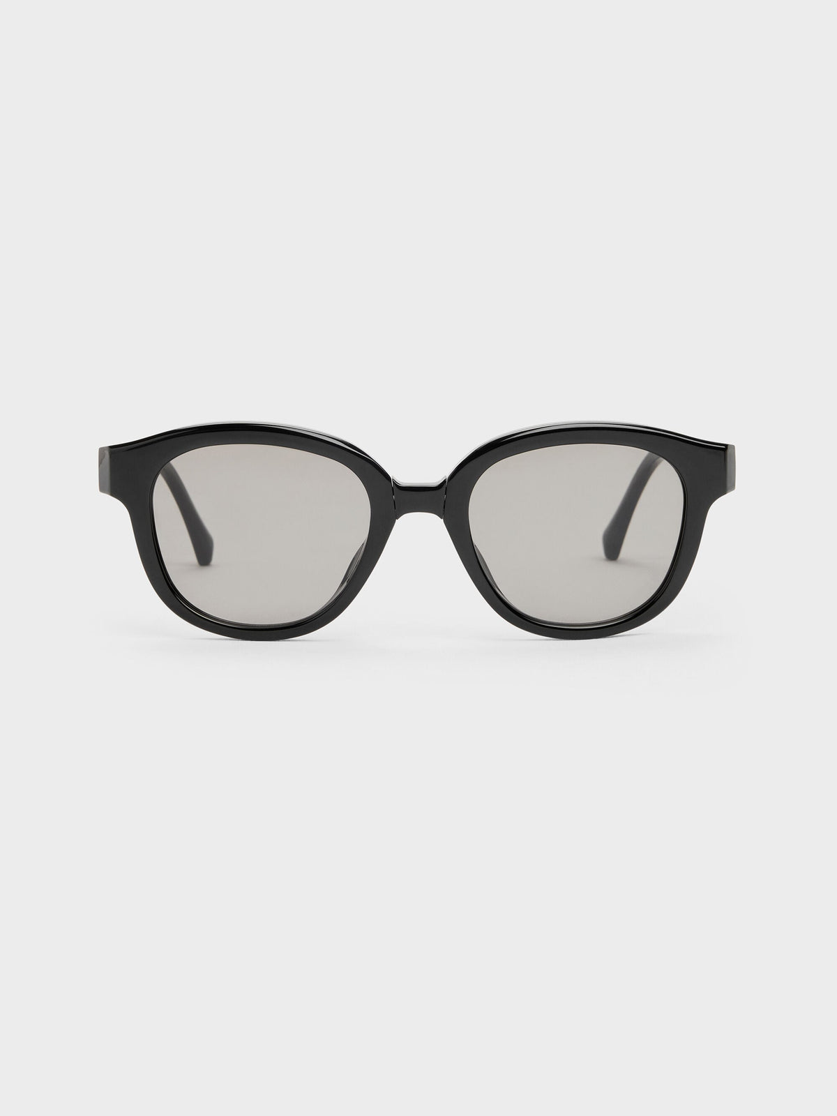 CHARLES & KEITH Latest | Brea Round Sunglasses - Black