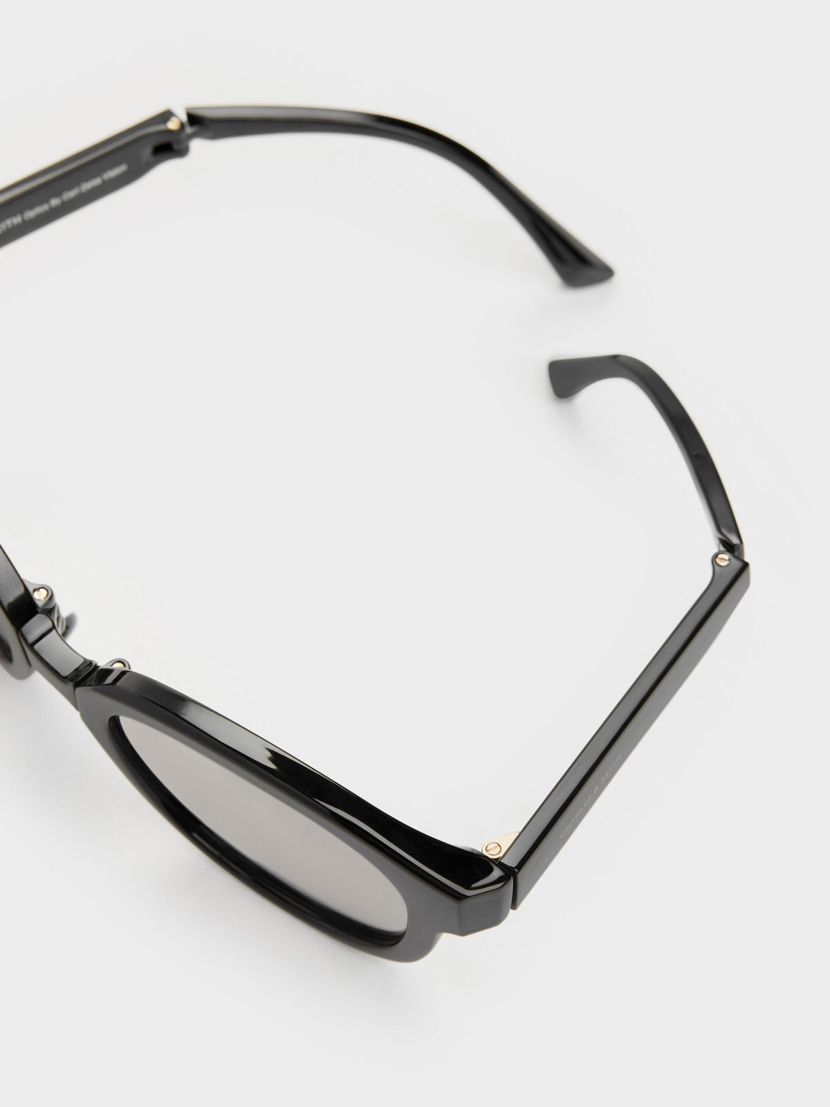 CHARLES & KEITH Latest | Brea Round Sunglasses - Black