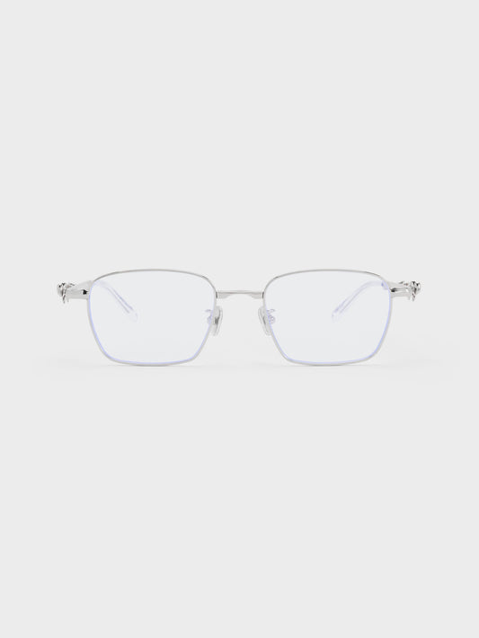 CHARLES & KEITH Value | Paige Clear Rectangular Sunglasses - Silver