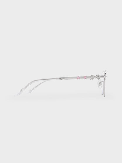 CHARLES & KEITH Value | Paige Clear Rectangular Sunglasses - Silver