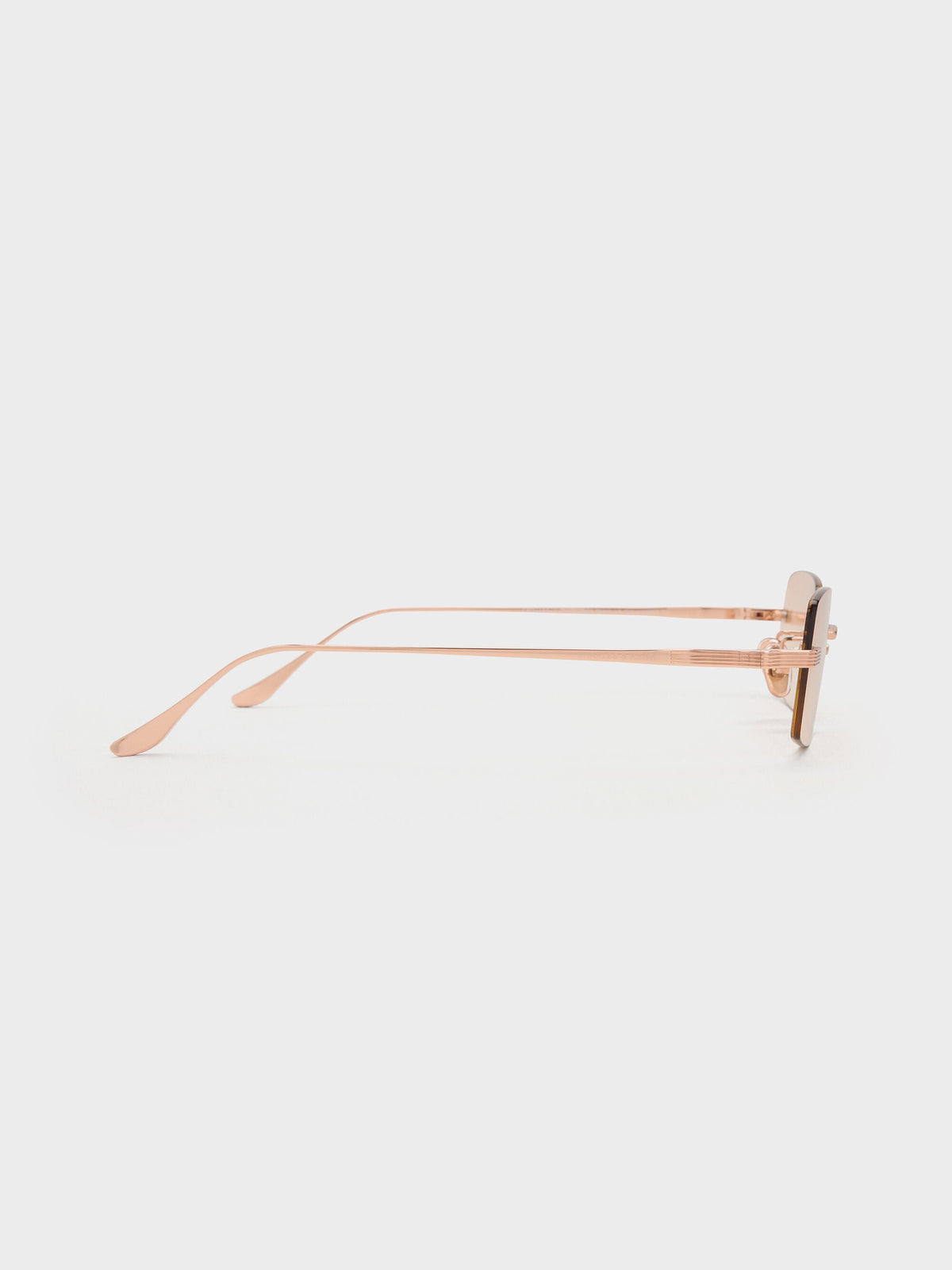 CHARLES & KEITH Customer Favorite | Easton Rimless Rectangular Sunglasses - Rose Gold