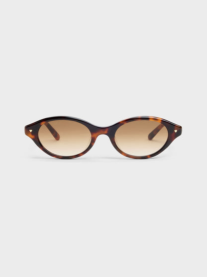 CHARLES & KEITH Sale | Pecola Oval Sunglasses - T. Shell