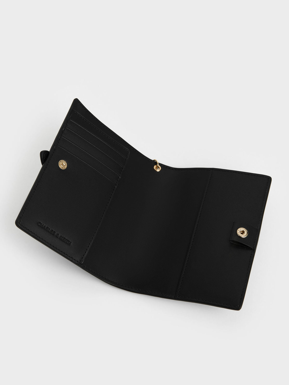 CHARLES & KEITH Value | Rey Heart Belted Passport Holder - Black