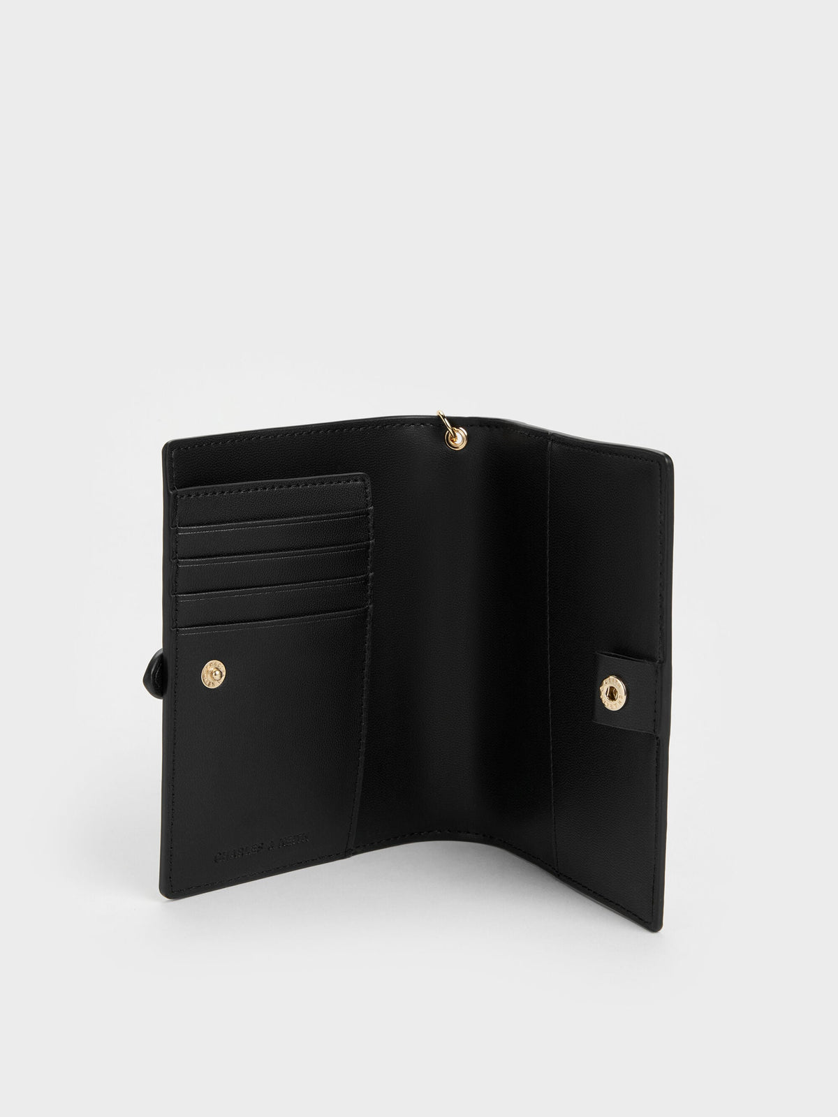 CHARLES & KEITH Value | Rey Heart Belted Passport Holder - Black