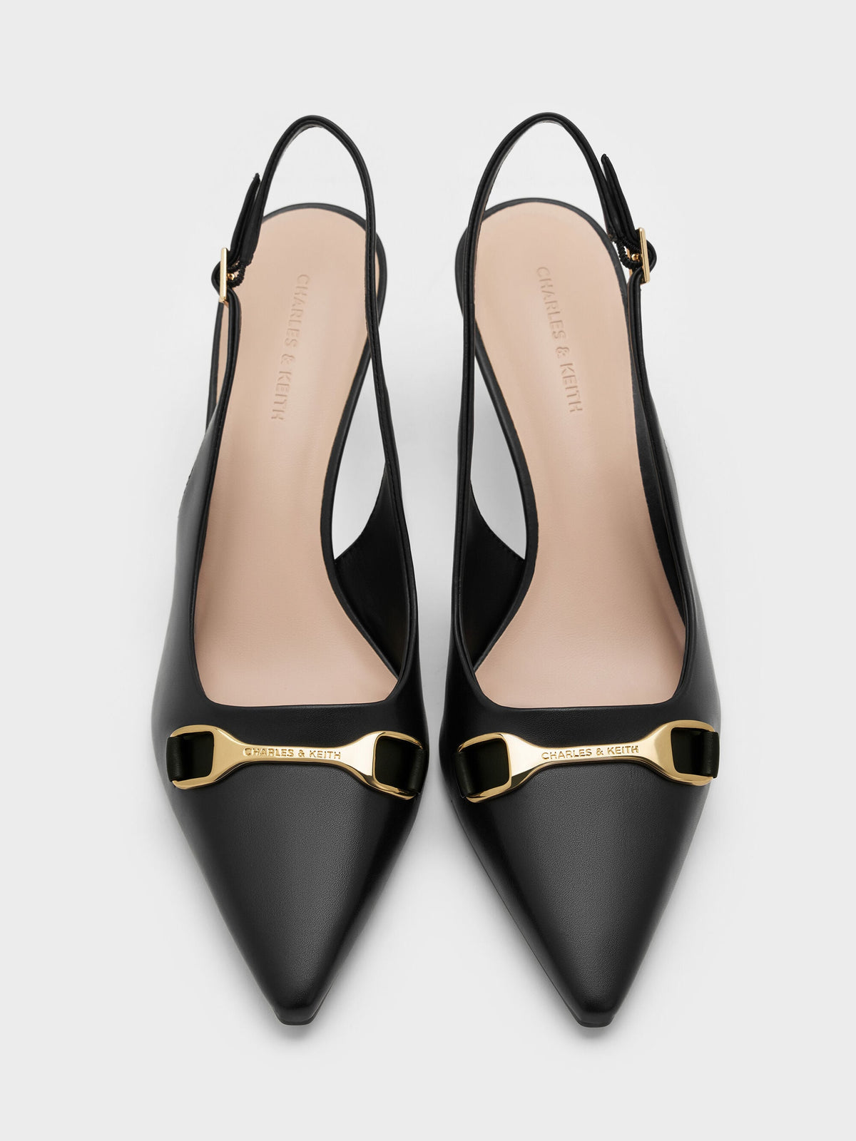 CHARLES & KEITH Deals | Leslie Slingback Pumps - Black