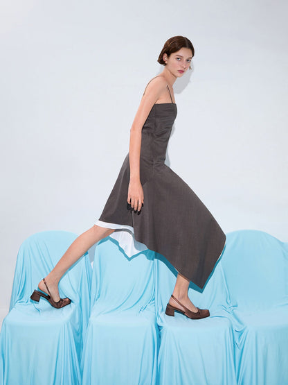 CHARLES & KEITH Latest | Sadira Satin Slingback Pumps - Dark Brown