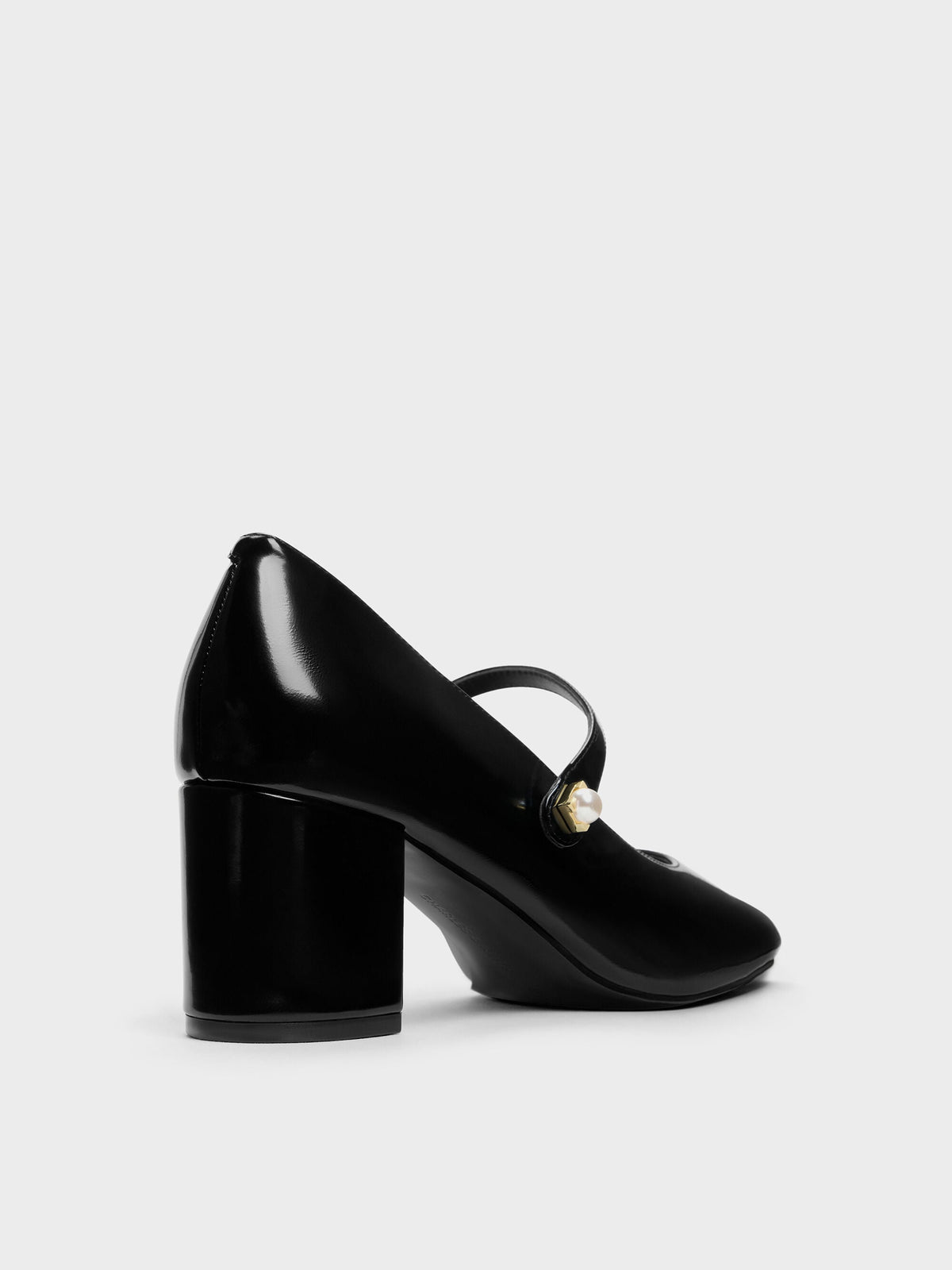 CHARLES & KEITH Exclusive | Marie Pearl Mary Jane Pumps - Black Box