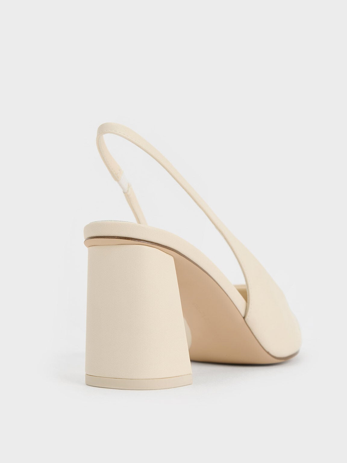 CHARLES & KEITH Everyday | Teagan Pointed Slingback Pumps - Chalk