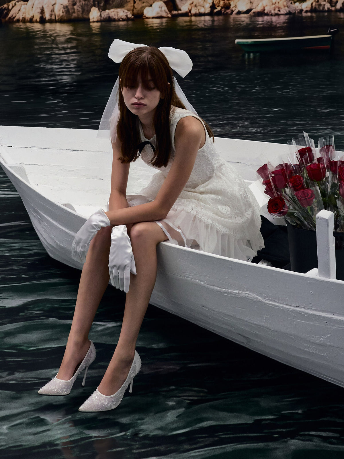 CHARLES & KEITH Customer Favorite | Kyra Embroidered-Mesh Stiletto Pumps - White