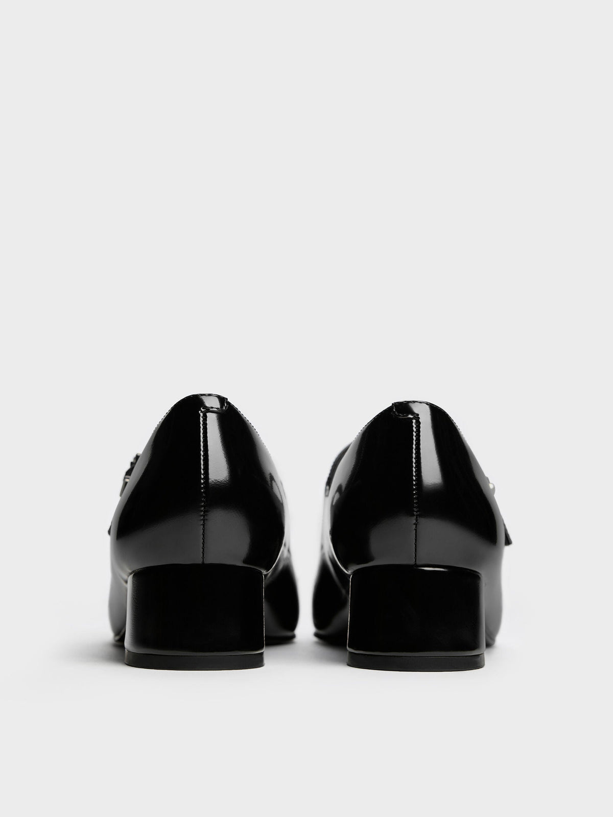 CHARLES & KEITH Recommended | Kelis Rose-Bow Mary Jane Pumps - Black Box