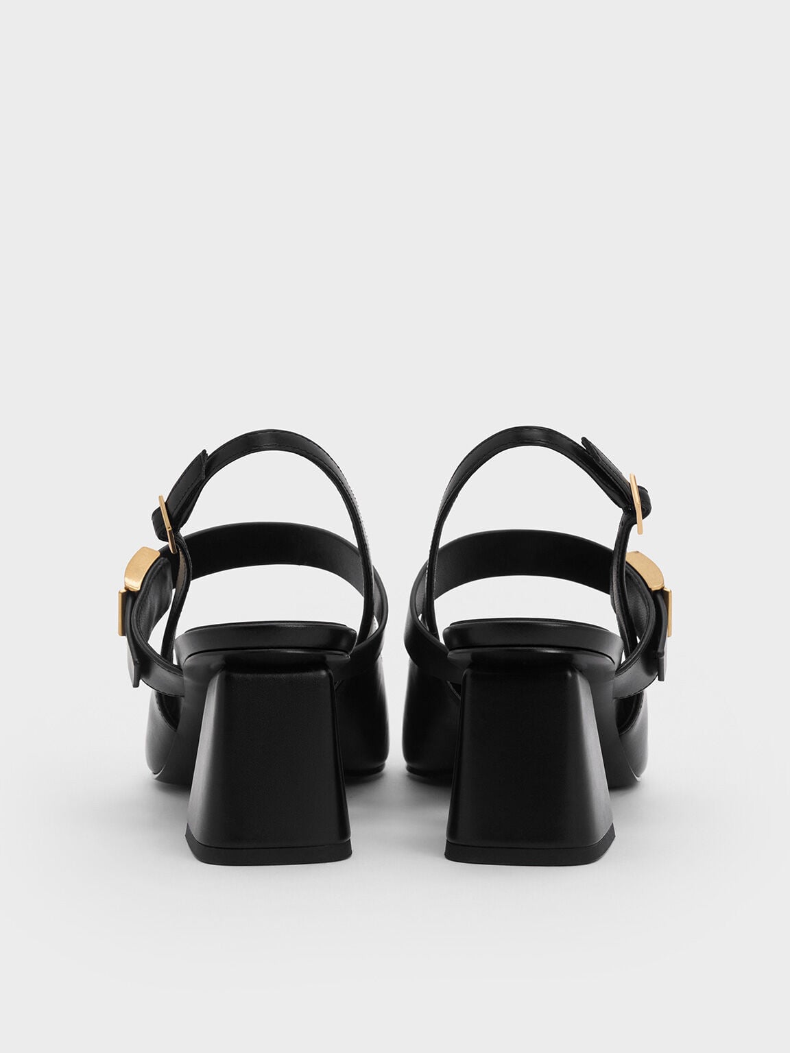 CHARLES & KEITH Latest | Yvette Mary Jane Slingback Pumps - Black