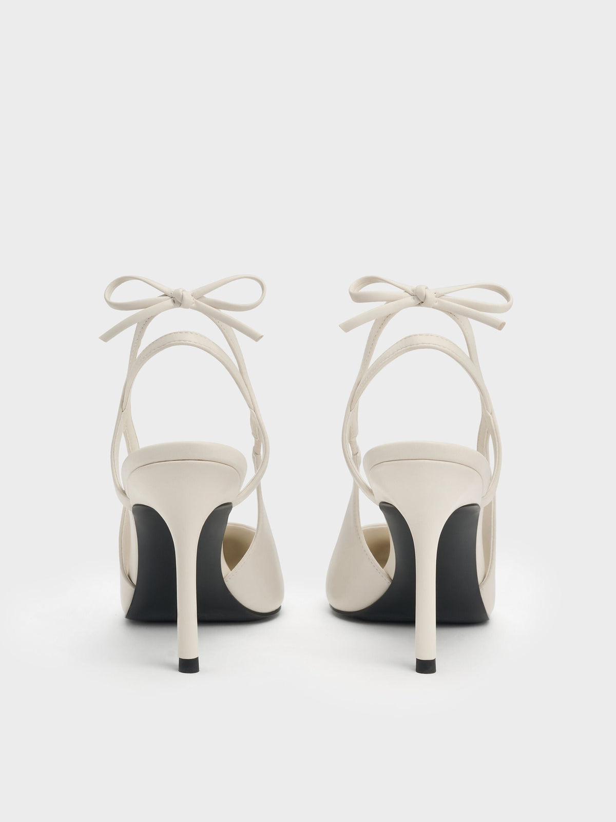 CHARLES & KEITH Recommended | Back-Bow Slingback Pumps - Chalk