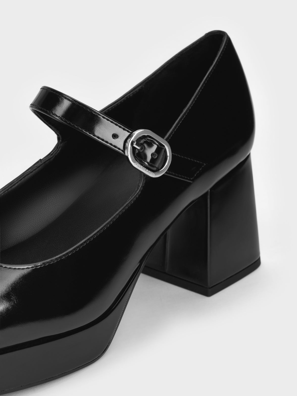 CHARLES & KEITH Smart Buy | Platform Mary Jane Pumps - Black Box