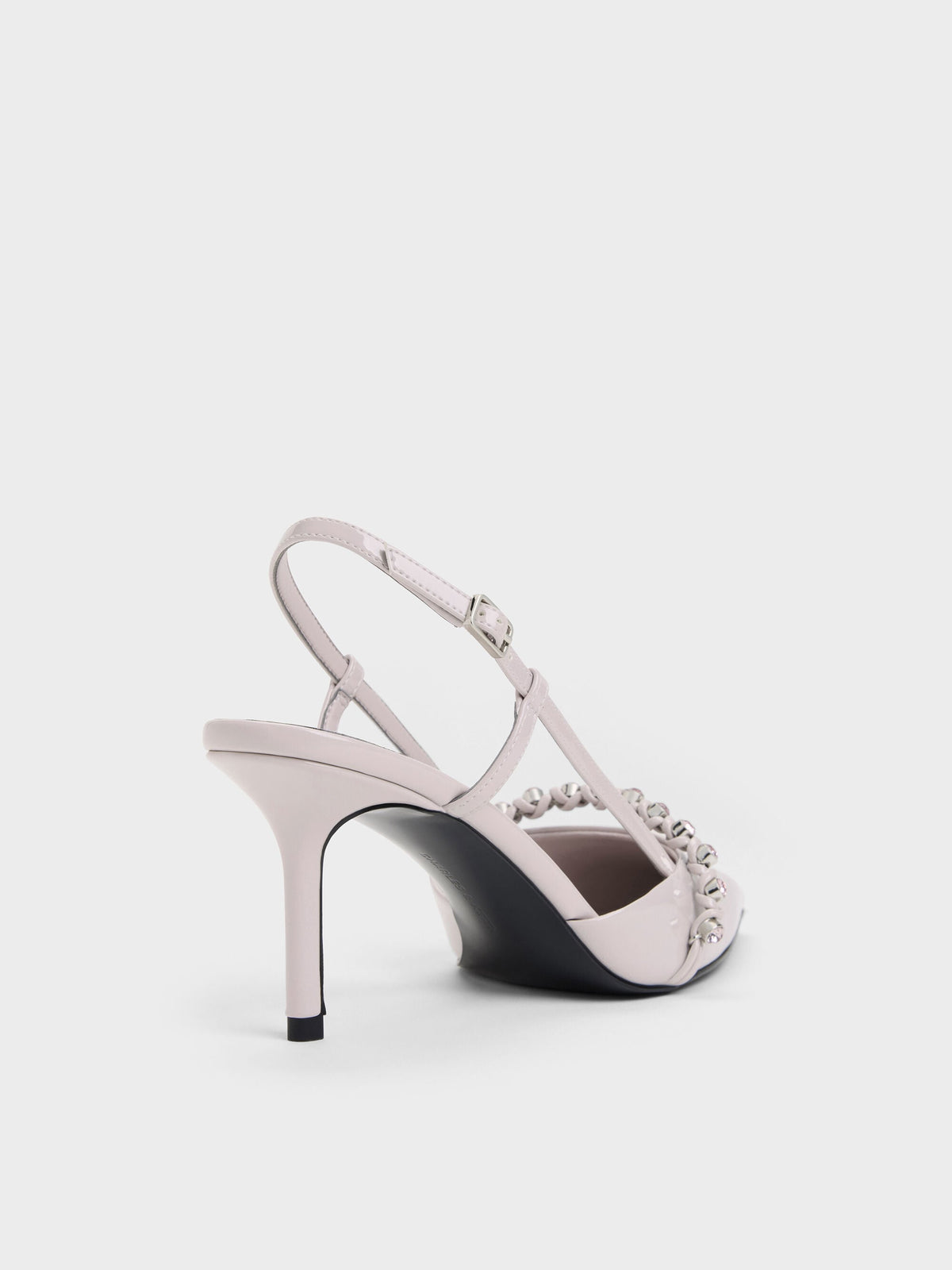 CHARLES & KEITH Discount | Patent Crystal Slingback Pumps - Lilac