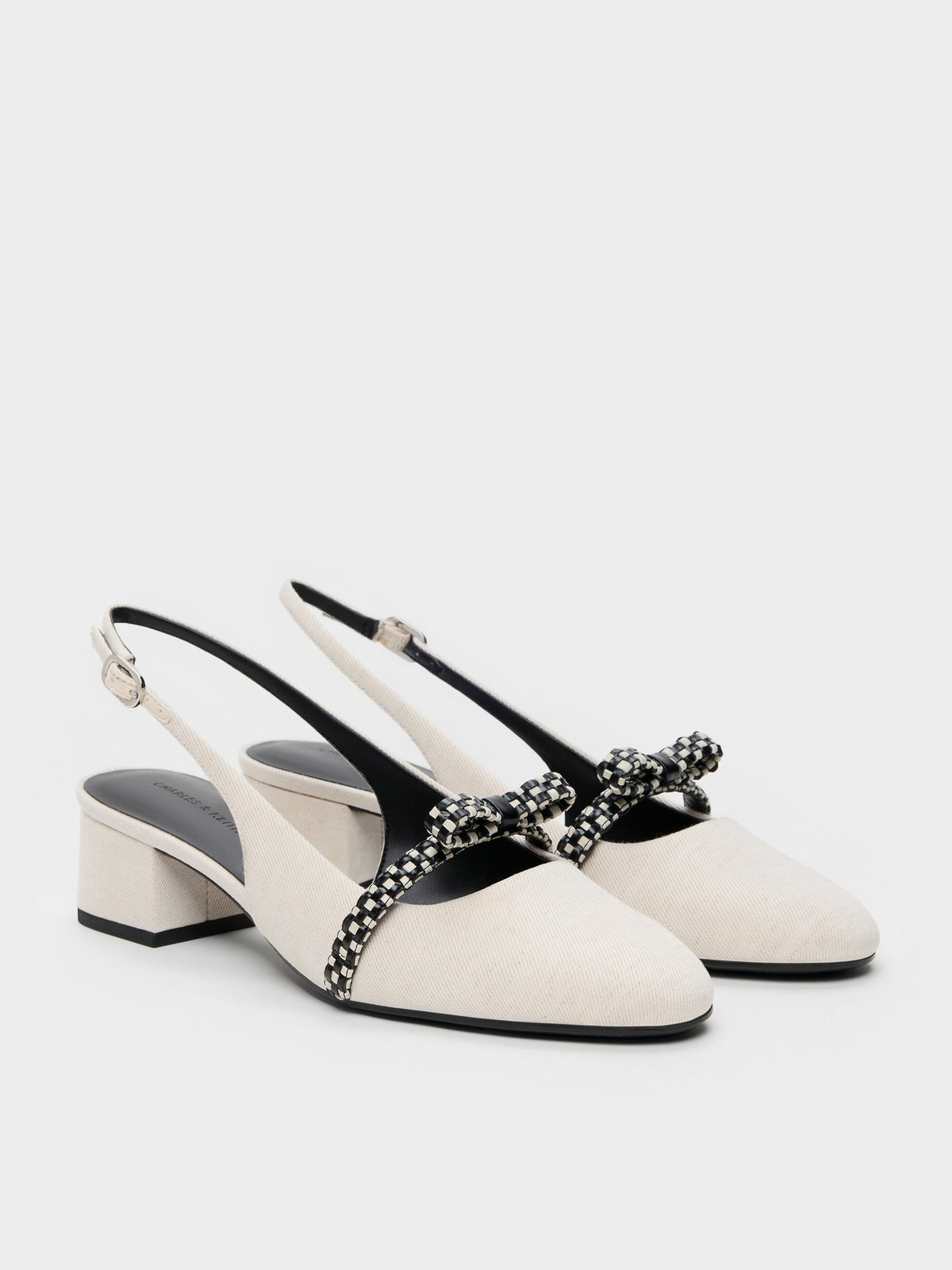 CHARLES & KEITH Deals | Kaleen Slingback Pumps - Chalk
