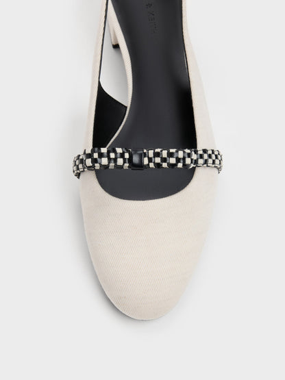 CHARLES & KEITH Deals | Kaleen Slingback Pumps - Chalk