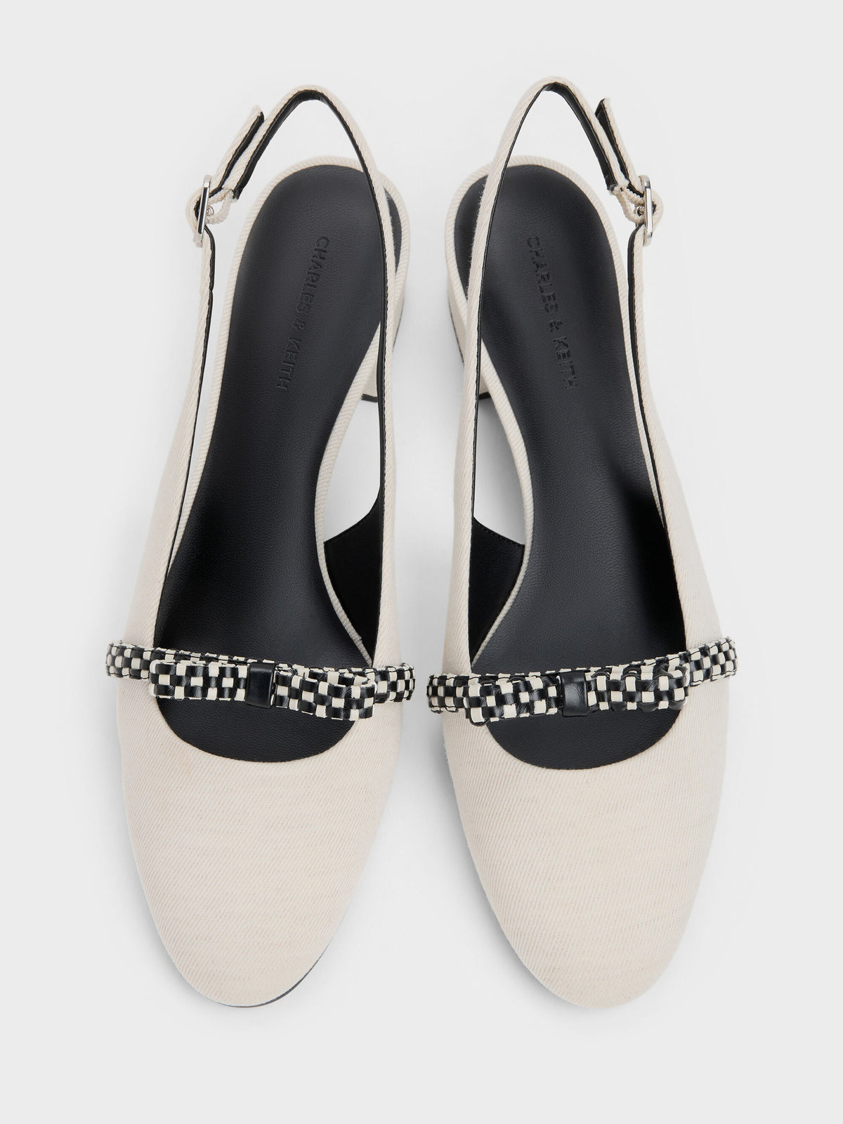 CHARLES & KEITH Deals | Kaleen Slingback Pumps - Chalk