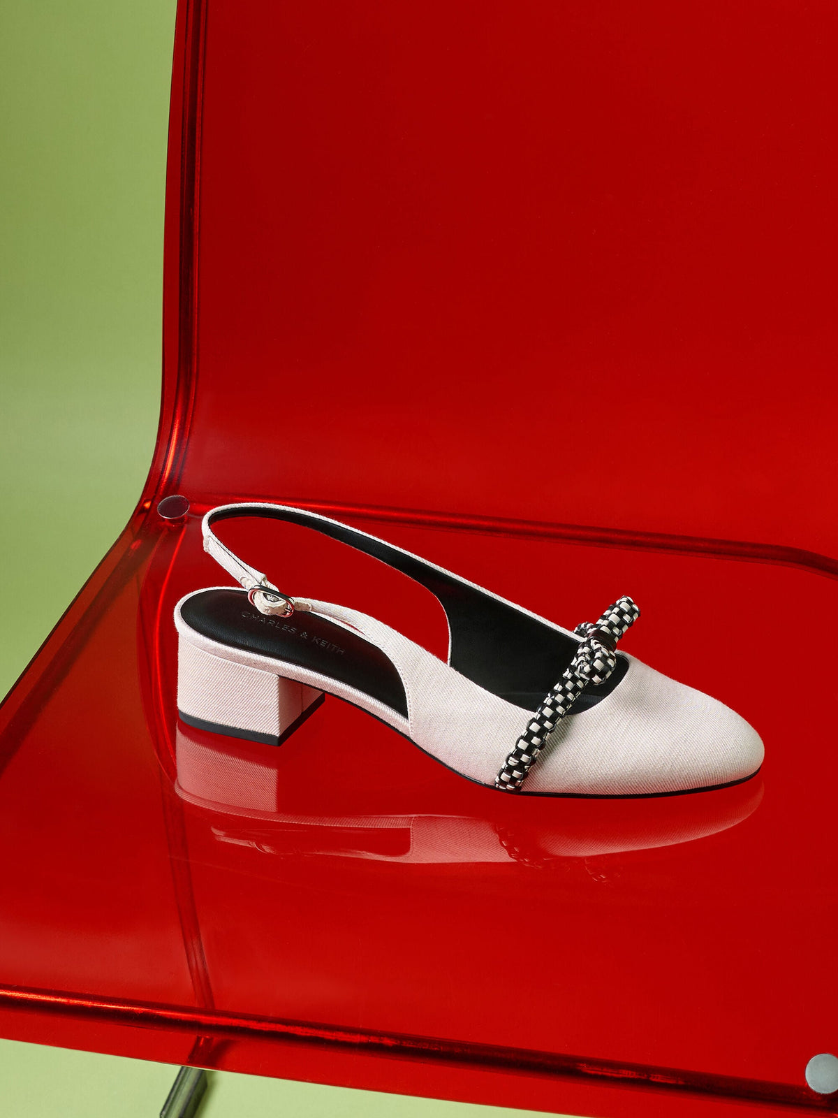 CHARLES & KEITH Deals | Kaleen Slingback Pumps - Chalk