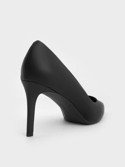 CHARLES & KEITH Signature | Emmy Pointed Stiletto Pumps - Black
