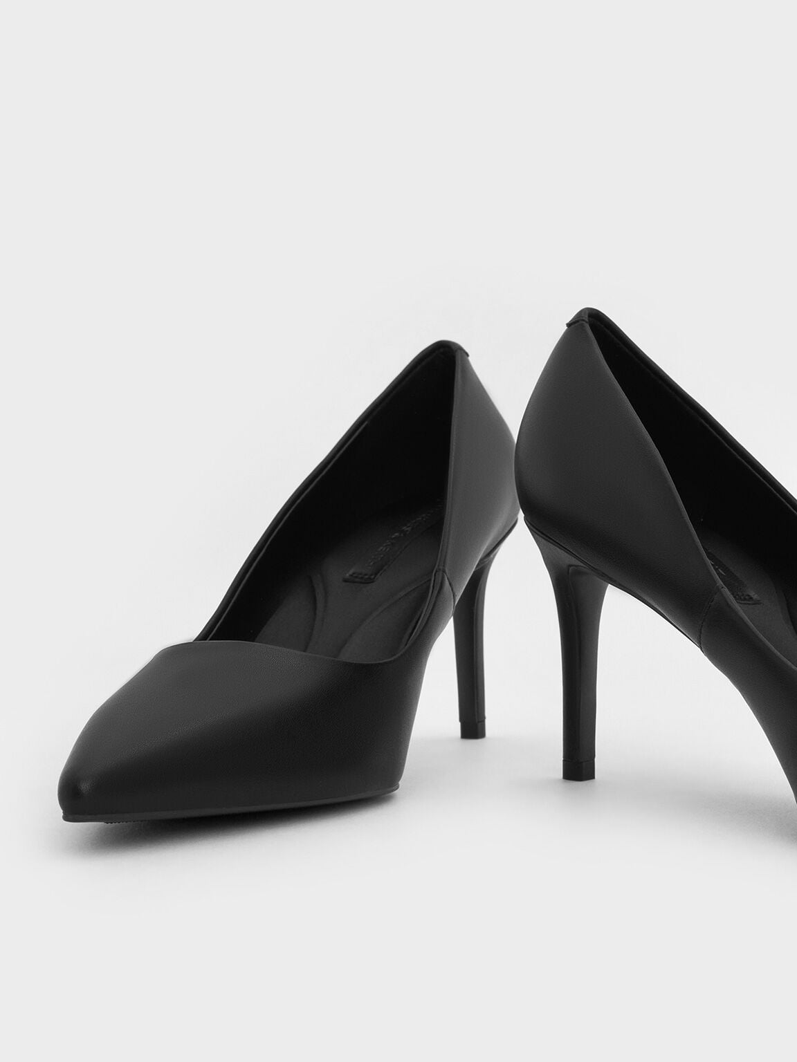 CHARLES & KEITH Signature | Emmy Pointed Stiletto Pumps - Black