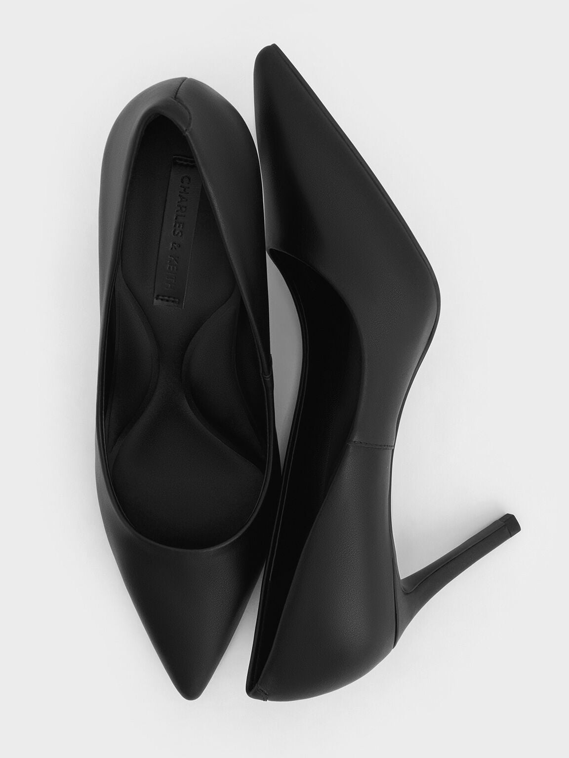 CHARLES & KEITH Signature | Emmy Pointed Stiletto Pumps - Black
