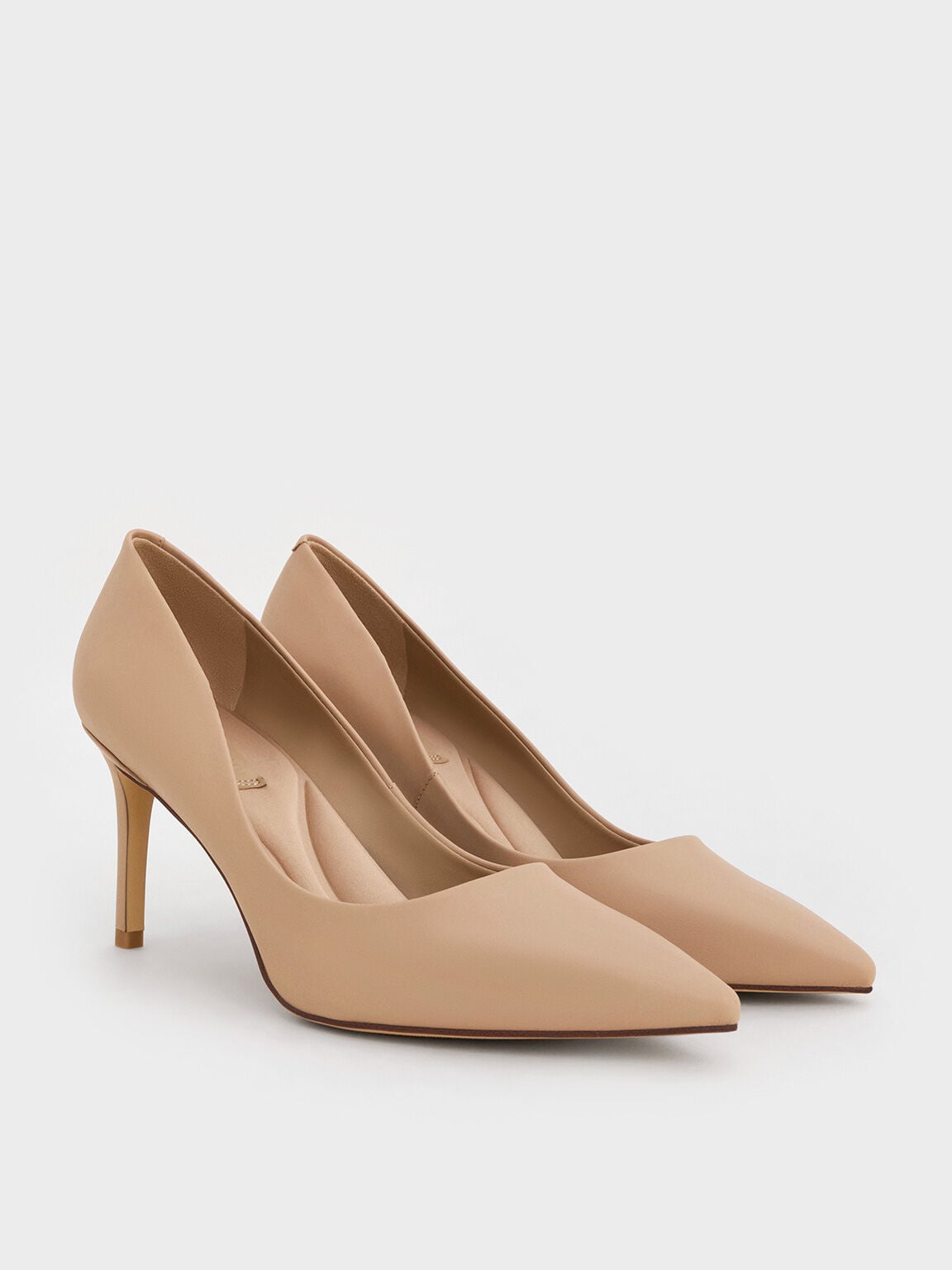 CHARLES & KEITH Best Price | Emmy Pointed Stiletto Pumps - Nude