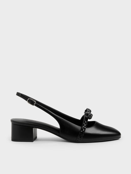CHARLES & KEITH Discount | Kaleen Slingback Pumps - Black