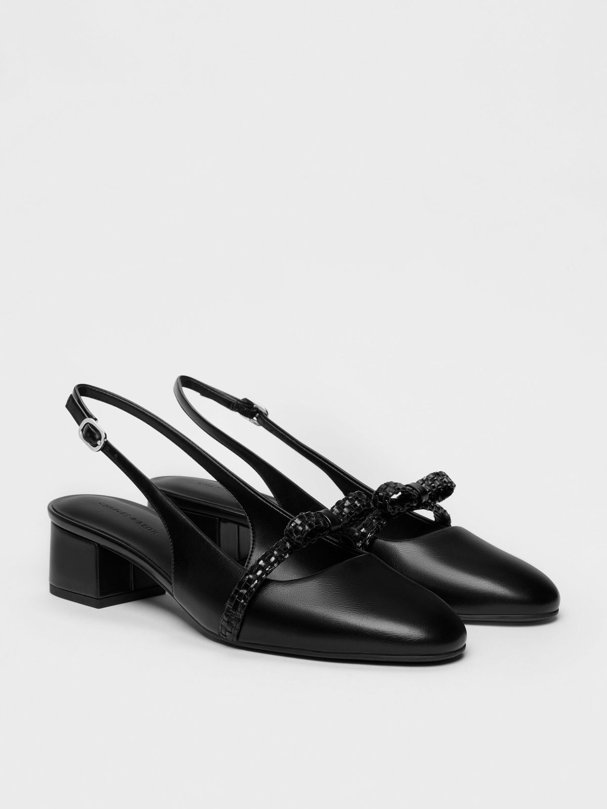 CHARLES & KEITH Discount | Kaleen Slingback Pumps - Black