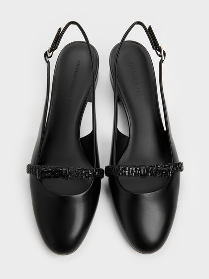 CHARLES & KEITH Discount | Kaleen Slingback Pumps - Black