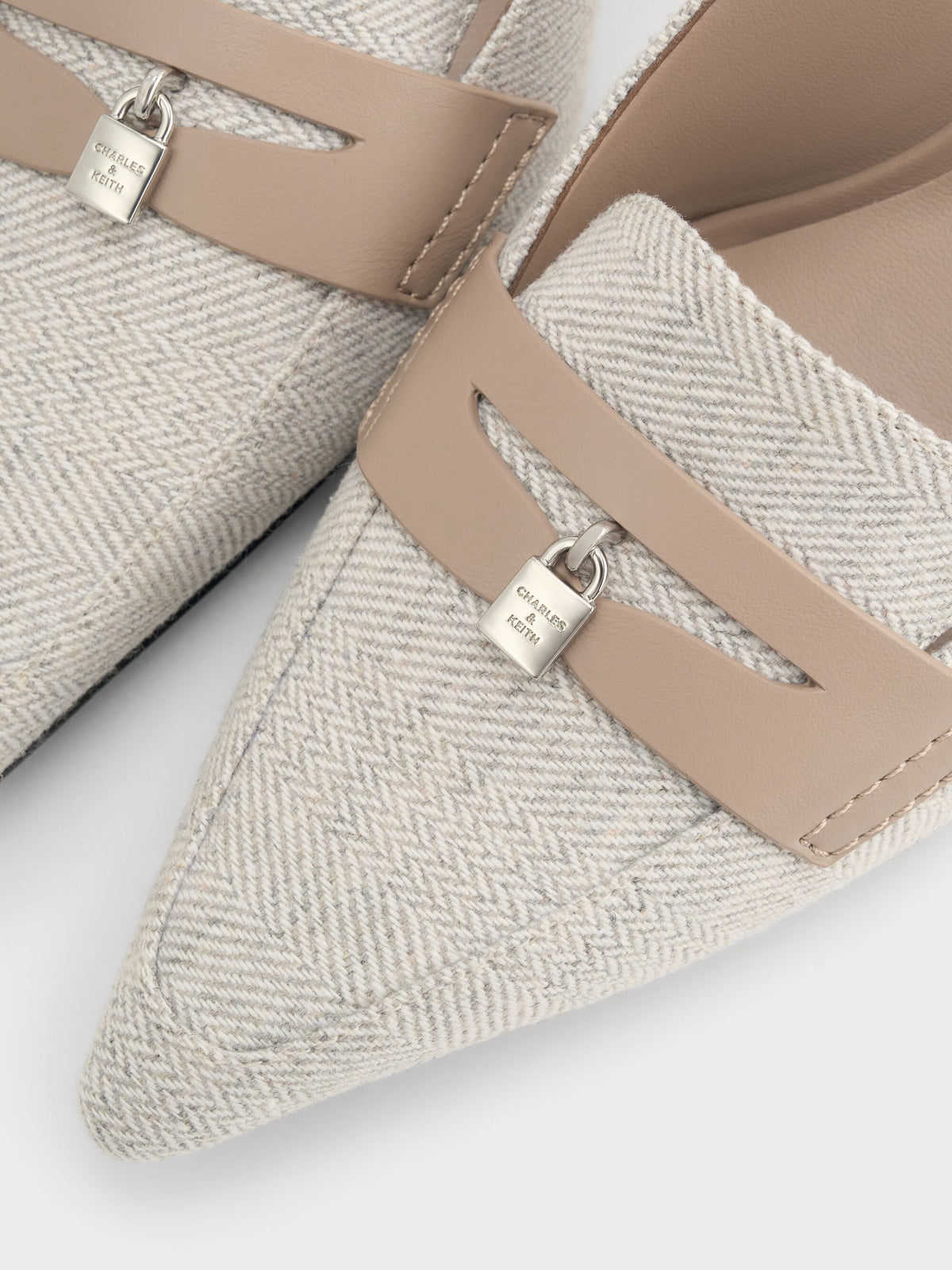 CHARLES & KEITH Best Price | Griselda Two-Tone Slingback Pumps - Light Grey
