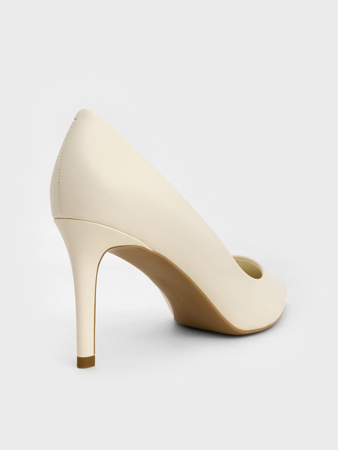 CHARLES & KEITH Exclusive | Emmy Pointed Stiletto Pumps - Chalk