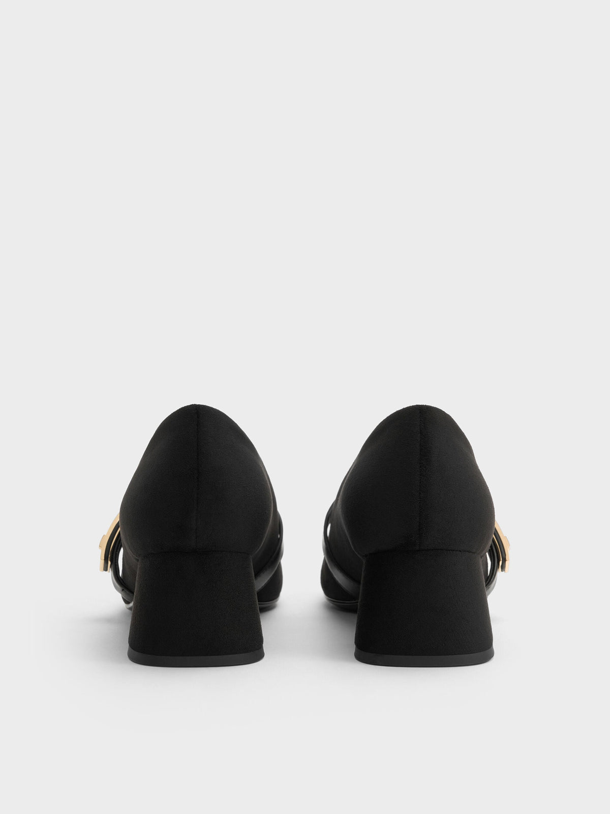CHARLES & KEITH Great Value | Lando Faux Suede Mary Jane Pumps - Black2