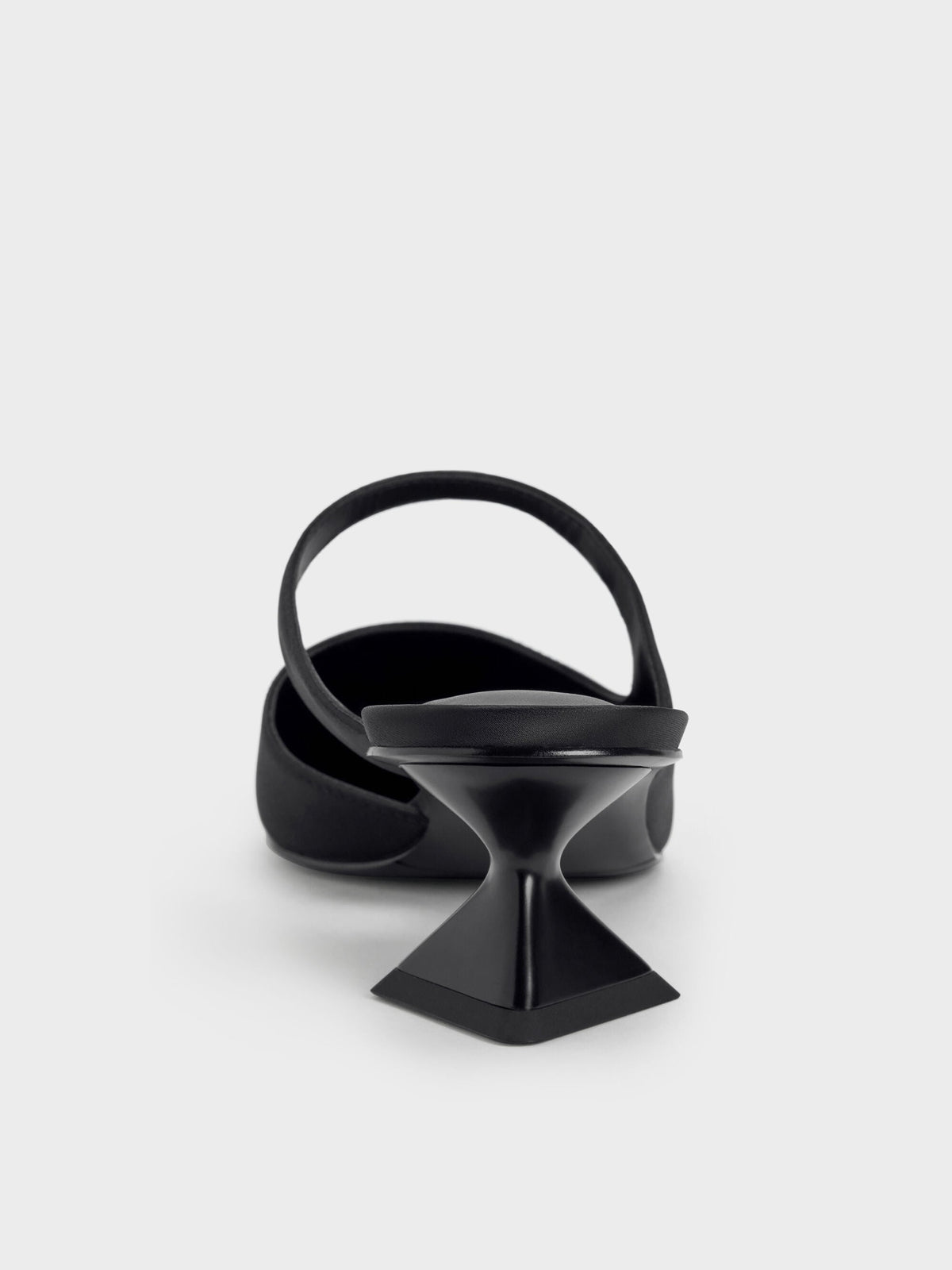 CHARLES & KEITH Premium | Vada Asymmetric Sculptural Heel Pumps - Black