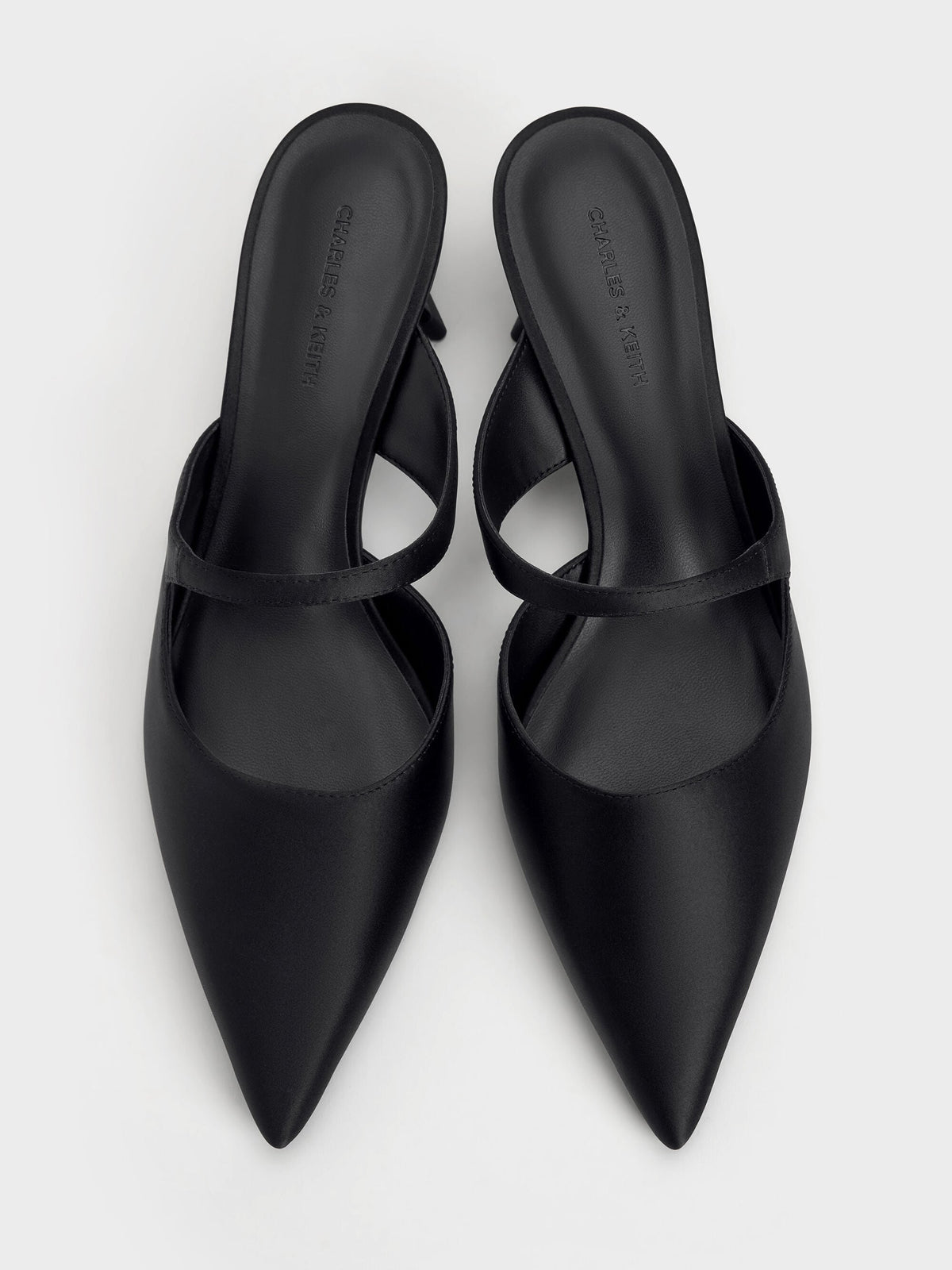 CHARLES & KEITH Premium | Vada Asymmetric Sculptural Heel Pumps - Black