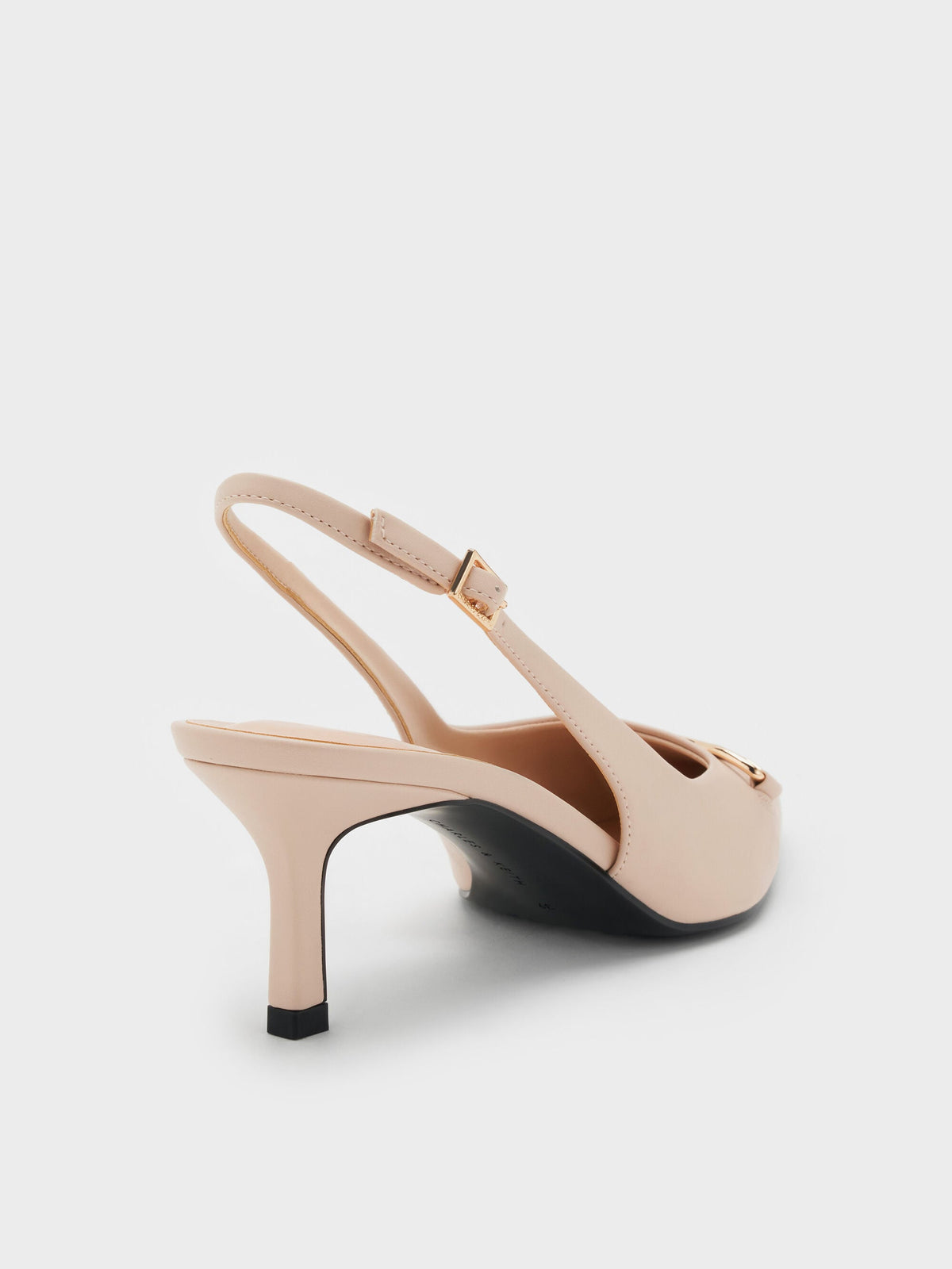 CHARLES & KEITH Trending | Leslie Slingback Pumps - Nude