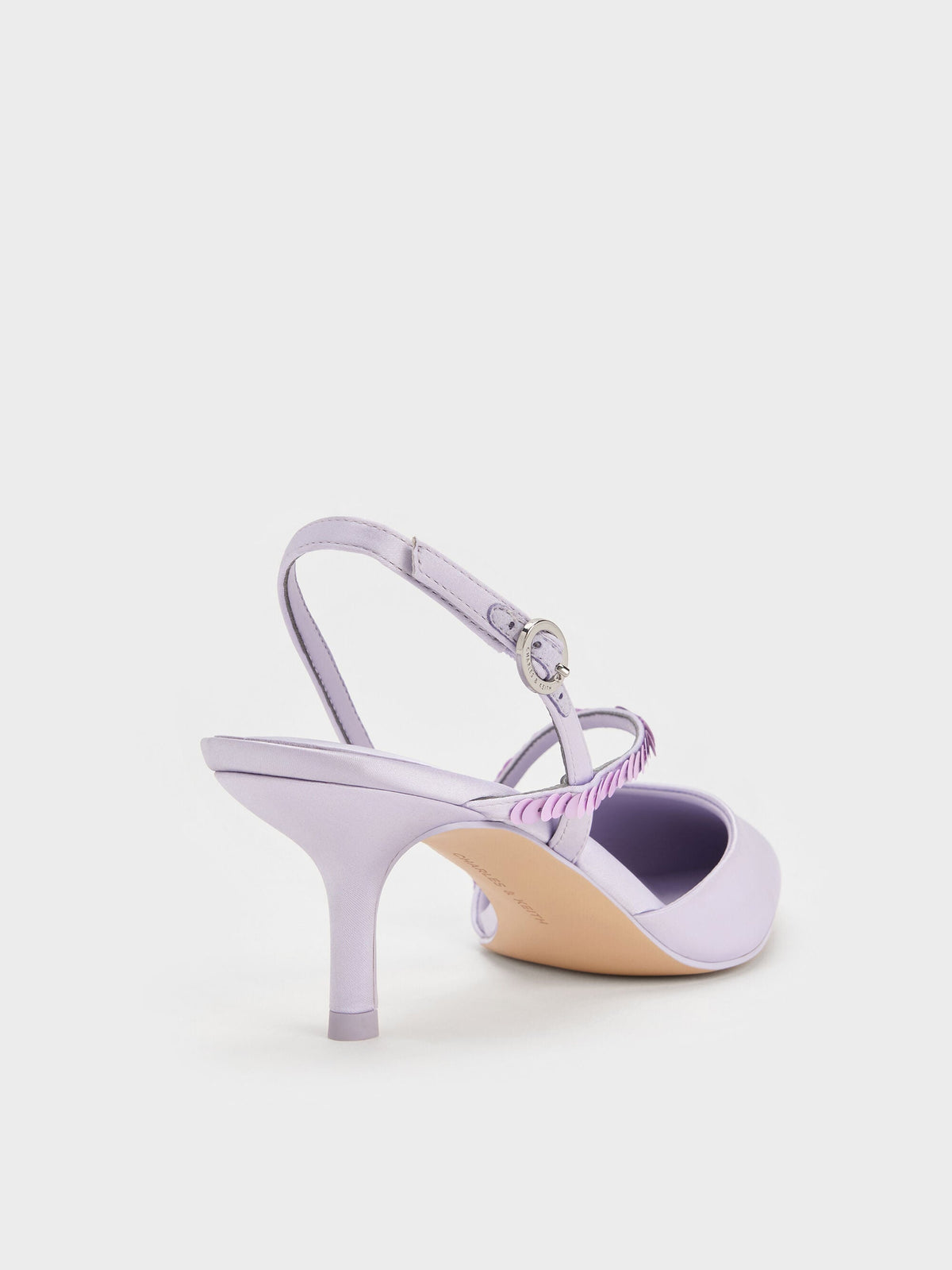 CHARLES & KEITH Sale | Briella Sequinned Slingback Pumps - Lilac