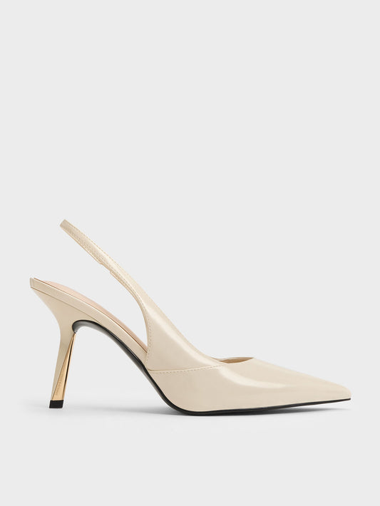 CHARLES & KEITH Customer Favorite | Taylen Slingback Pumps - Beige