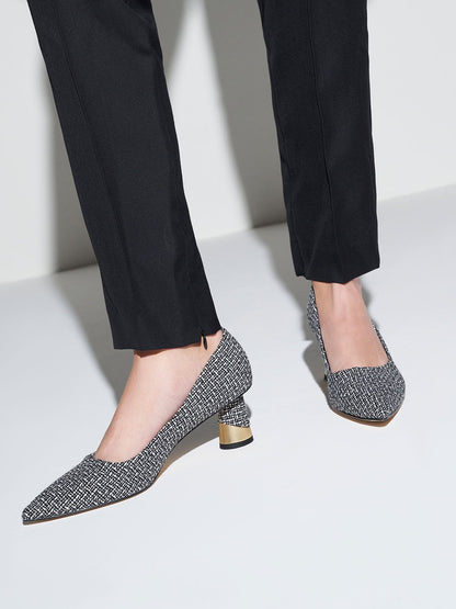 CHARLES & KEITH Discount | Cammie Tweed Metallic-Heel Pumps - Multi