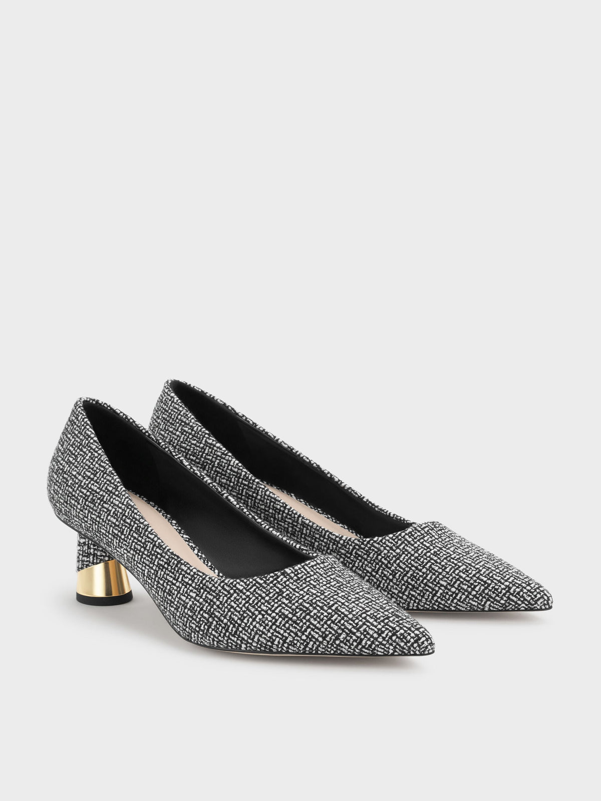 CHARLES & KEITH Discount | Cammie Tweed Metallic-Heel Pumps - Multi