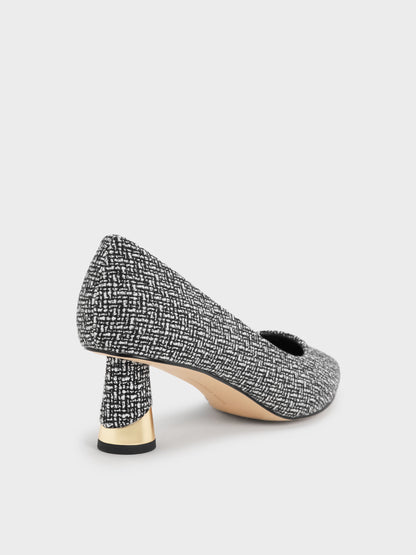CHARLES & KEITH Discount | Cammie Tweed Metallic-Heel Pumps - Multi