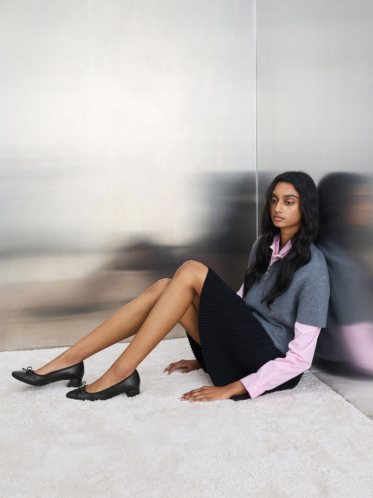 CHARLES & KEITH Great Value | Bow Ballet Pumps - Black