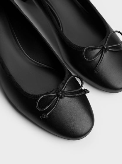 CHARLES & KEITH Great Value | Bow Ballet Pumps - Black