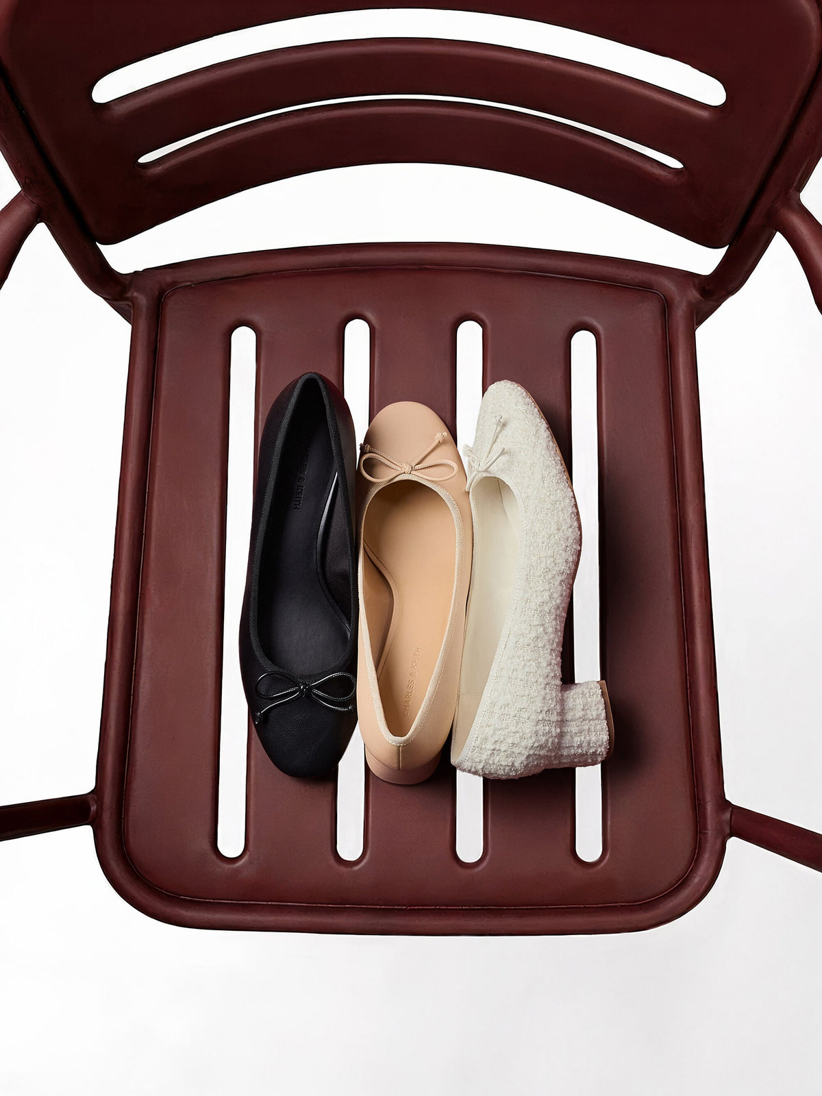 CHARLES & KEITH Great Value | Bow Ballet Pumps - Black