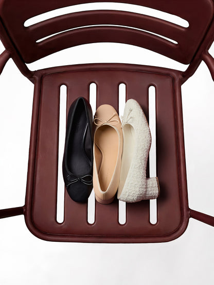 CHARLES & KEITH Great Value | Bow Ballet Pumps - Black
