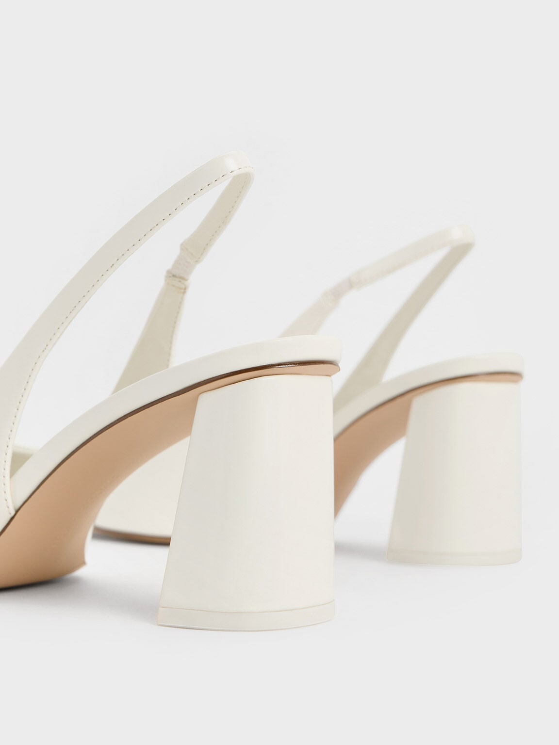 CHARLES & KEITH Hot Sale | Teagan Pointed Slingback Pumps - White