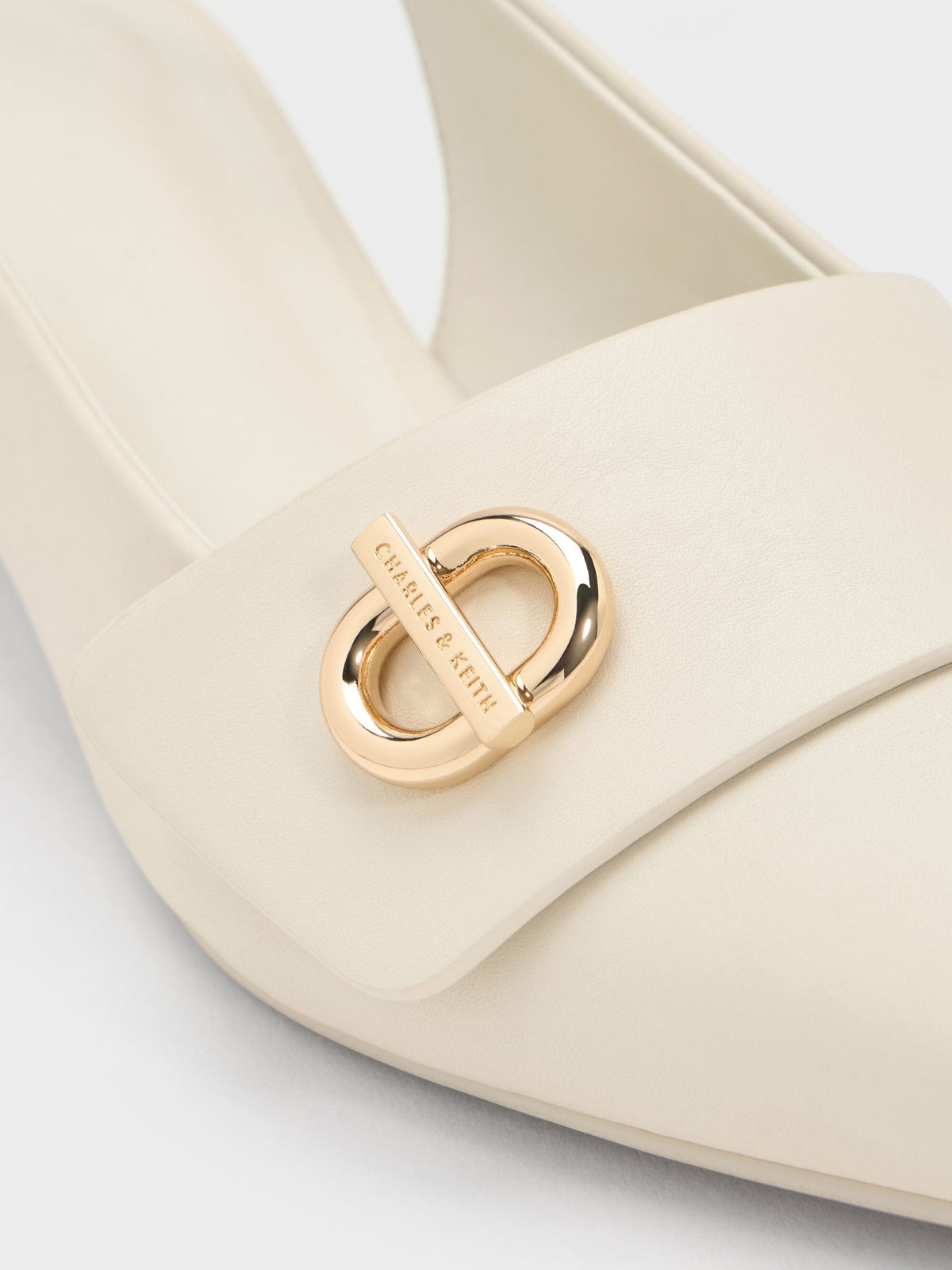 CHARLES & KEITH Sale | Marley Slingback Pumps - Chalk
